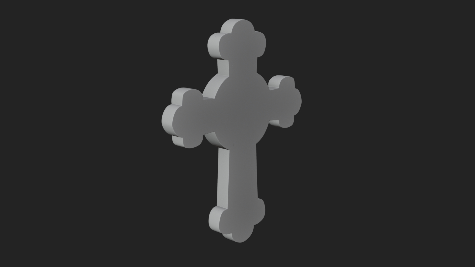 Carved Relief Wall Cross Design 382 3D Print Model 3D Model