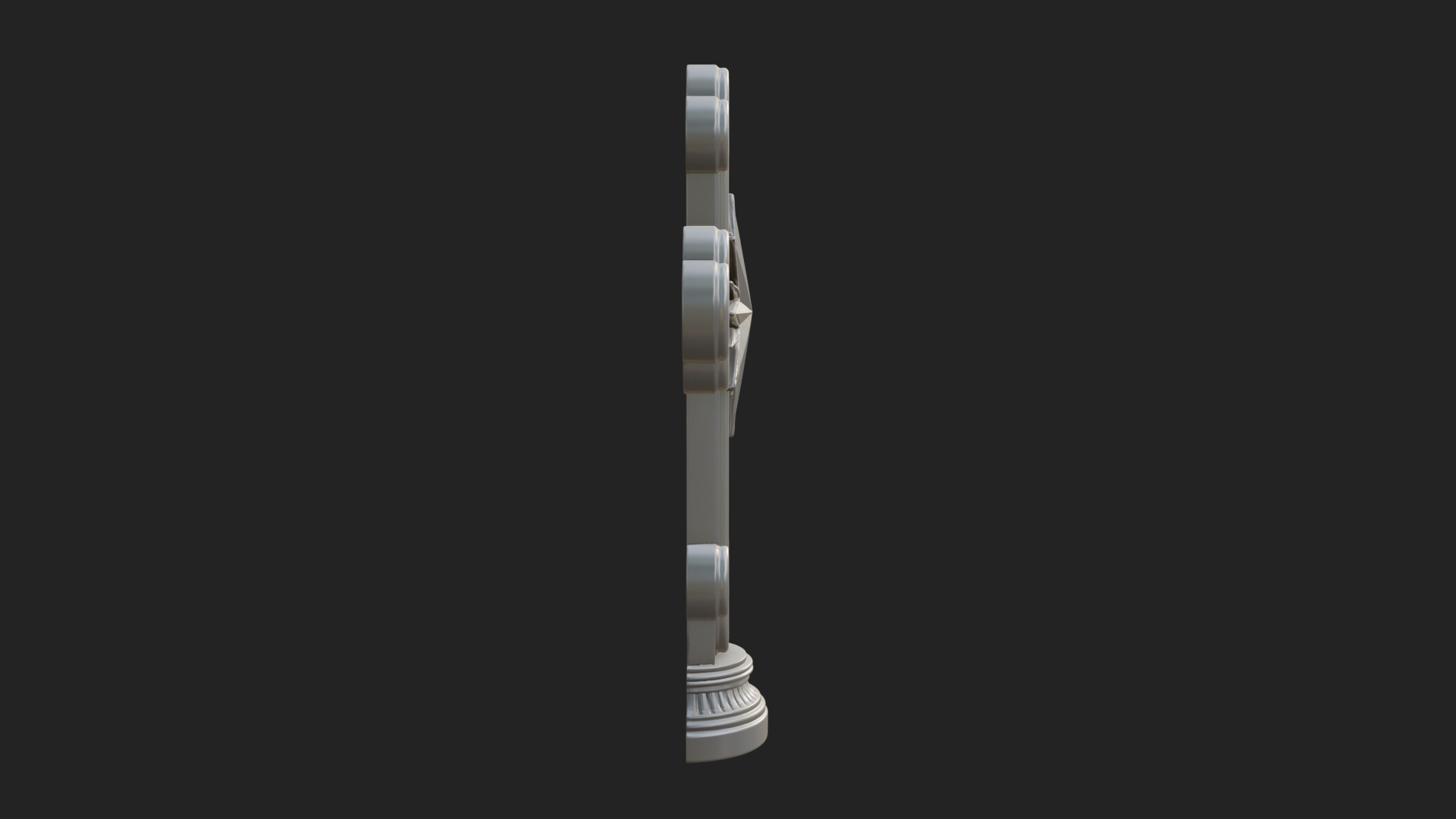 Carved Relief Wall Cross Design 383 3D Print Model 3D Model