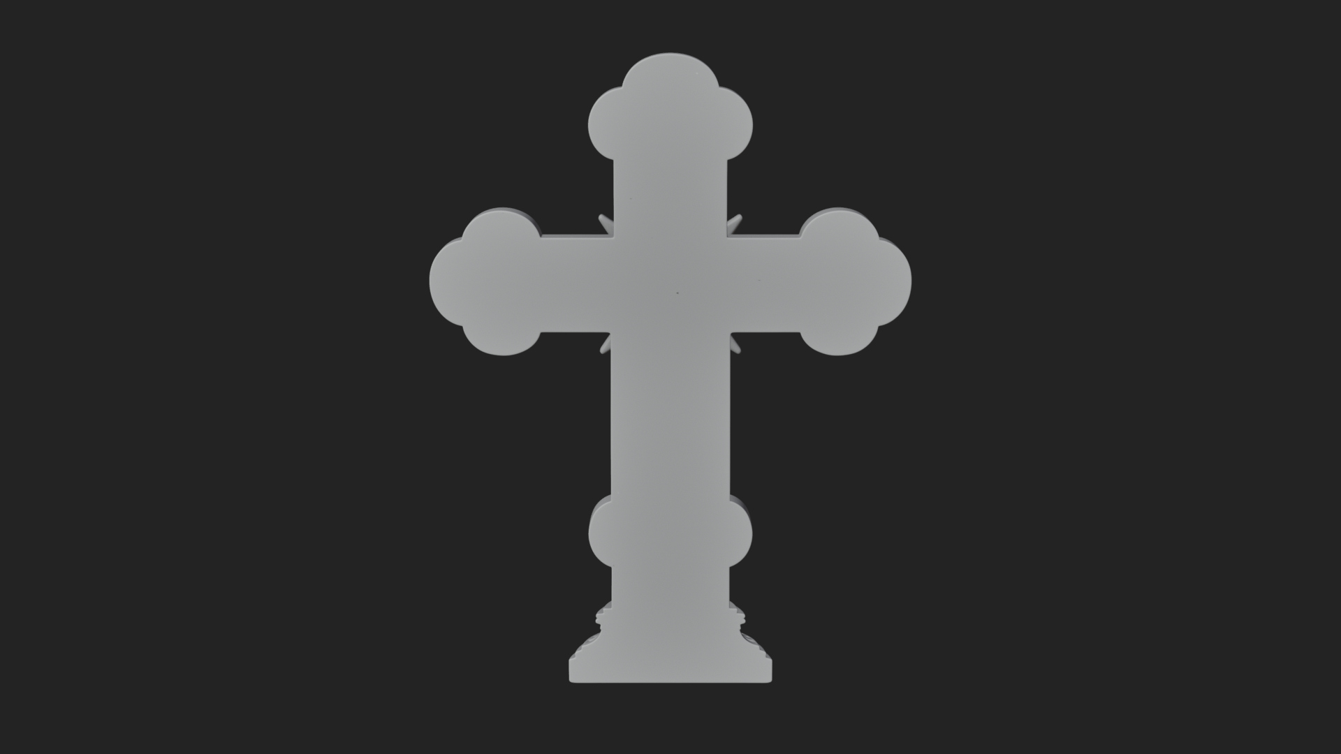 Carved Relief Wall Cross Design 383 3D Print Model 3D Model