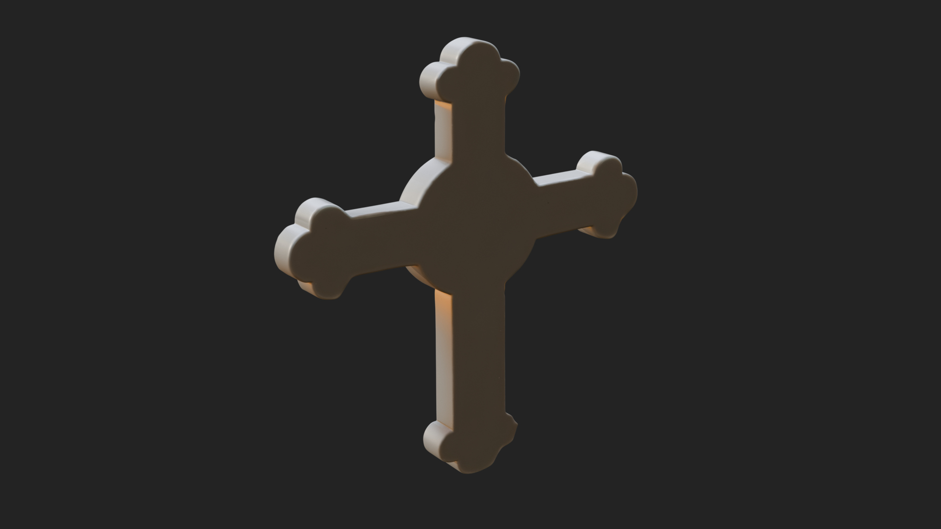Carved Relief Wall Cross Design 384 3D Print Model 3D Model