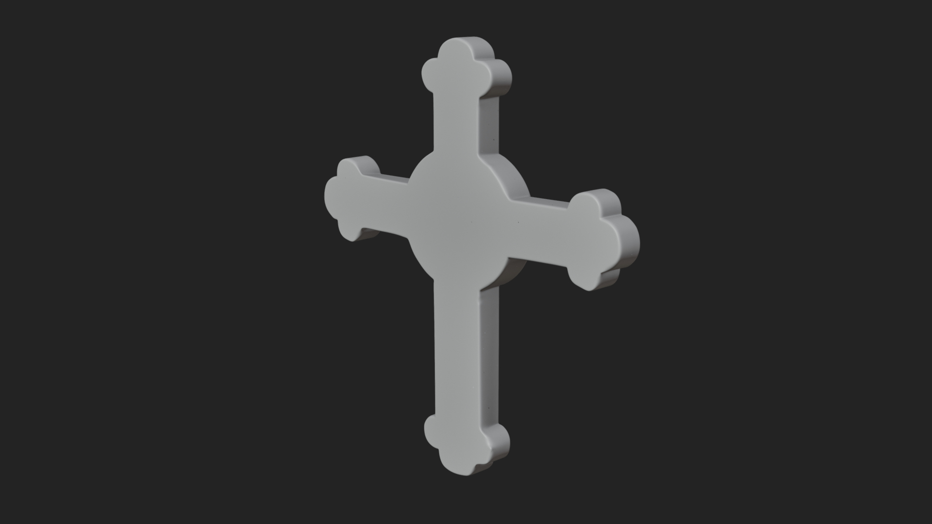 Carved Relief Wall Cross Design 384 3D Print Model 3D Model