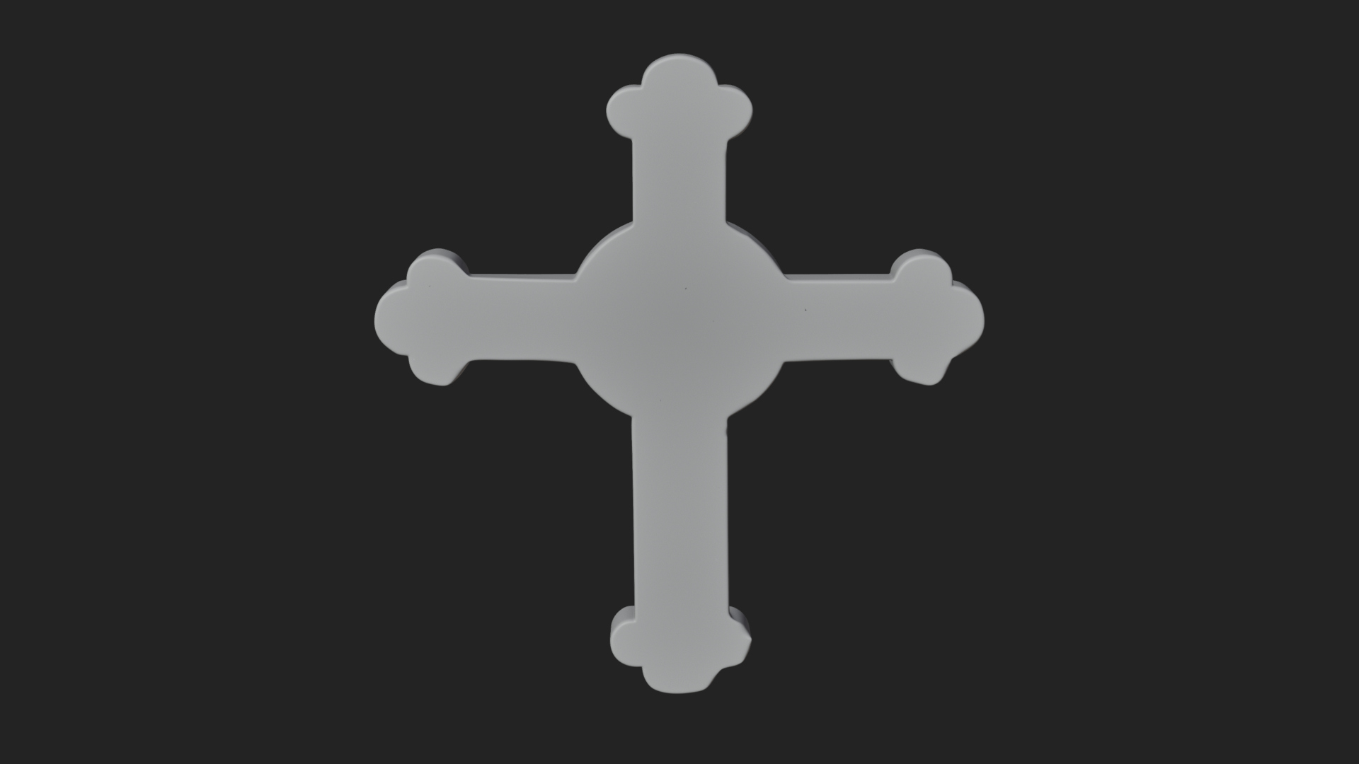 Carved Relief Wall Cross Design 384 3D Print Model 3D Model