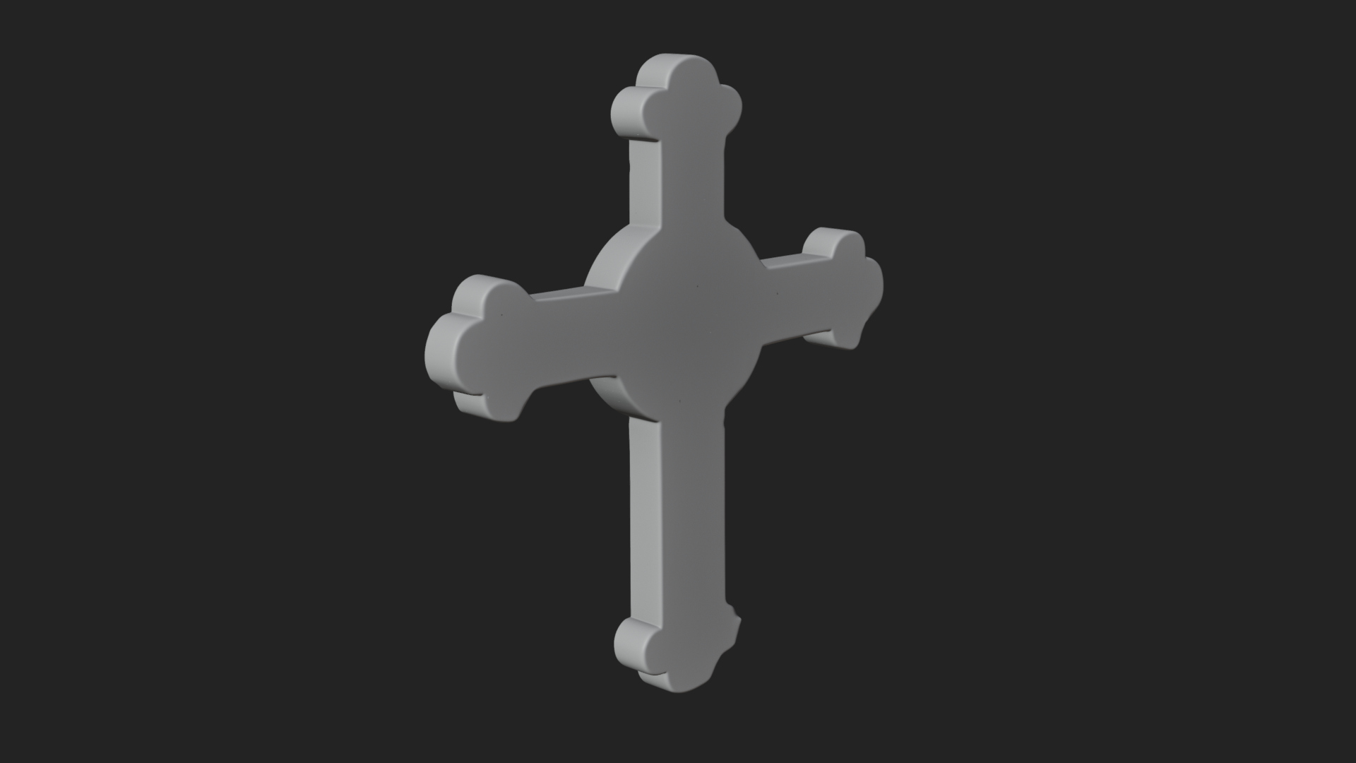 Carved Relief Wall Cross Design 384 3D Print Model 3D Model