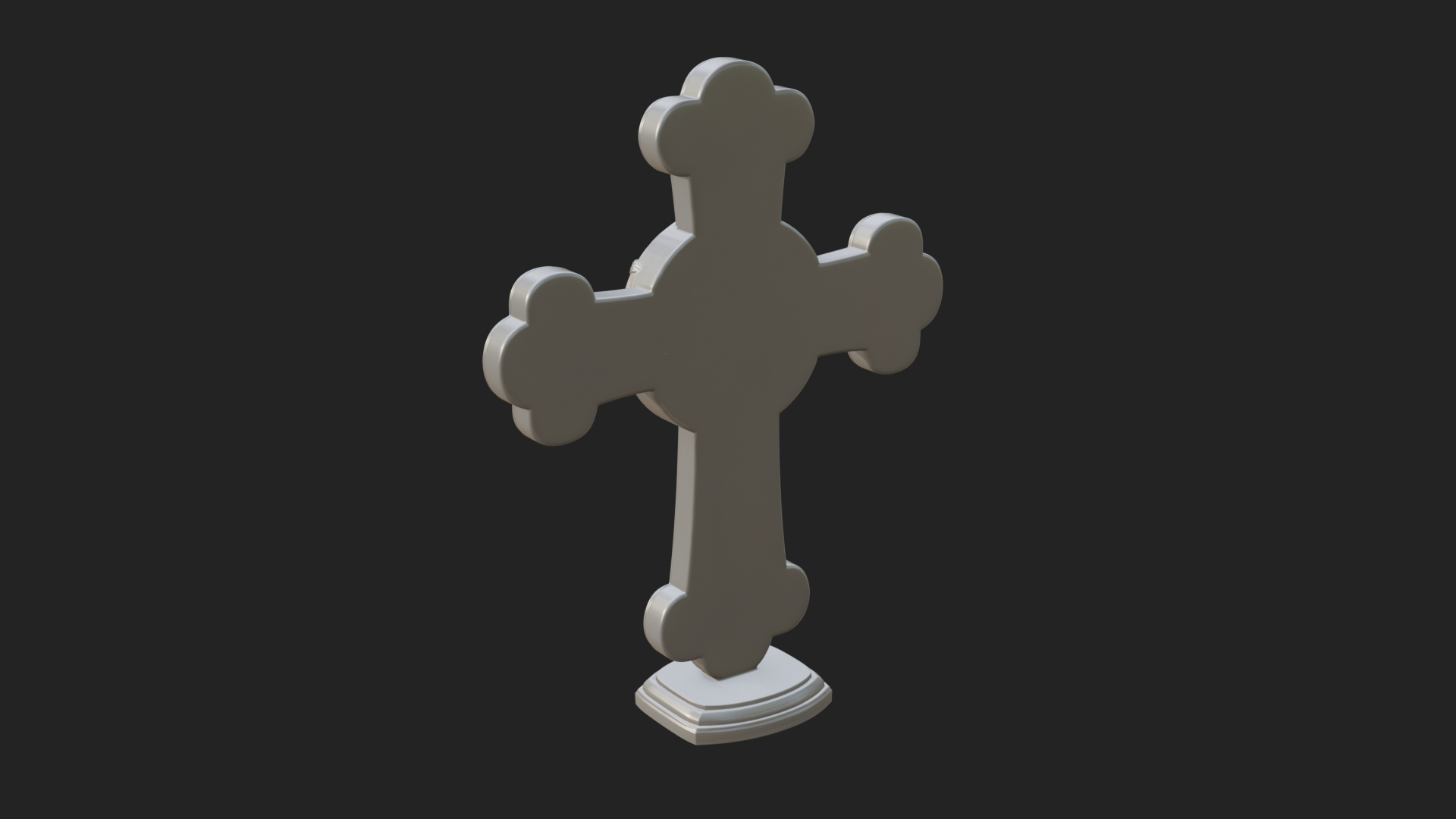 Carved Relief Wall Cross Design 385 3D Print Model 3D Model
