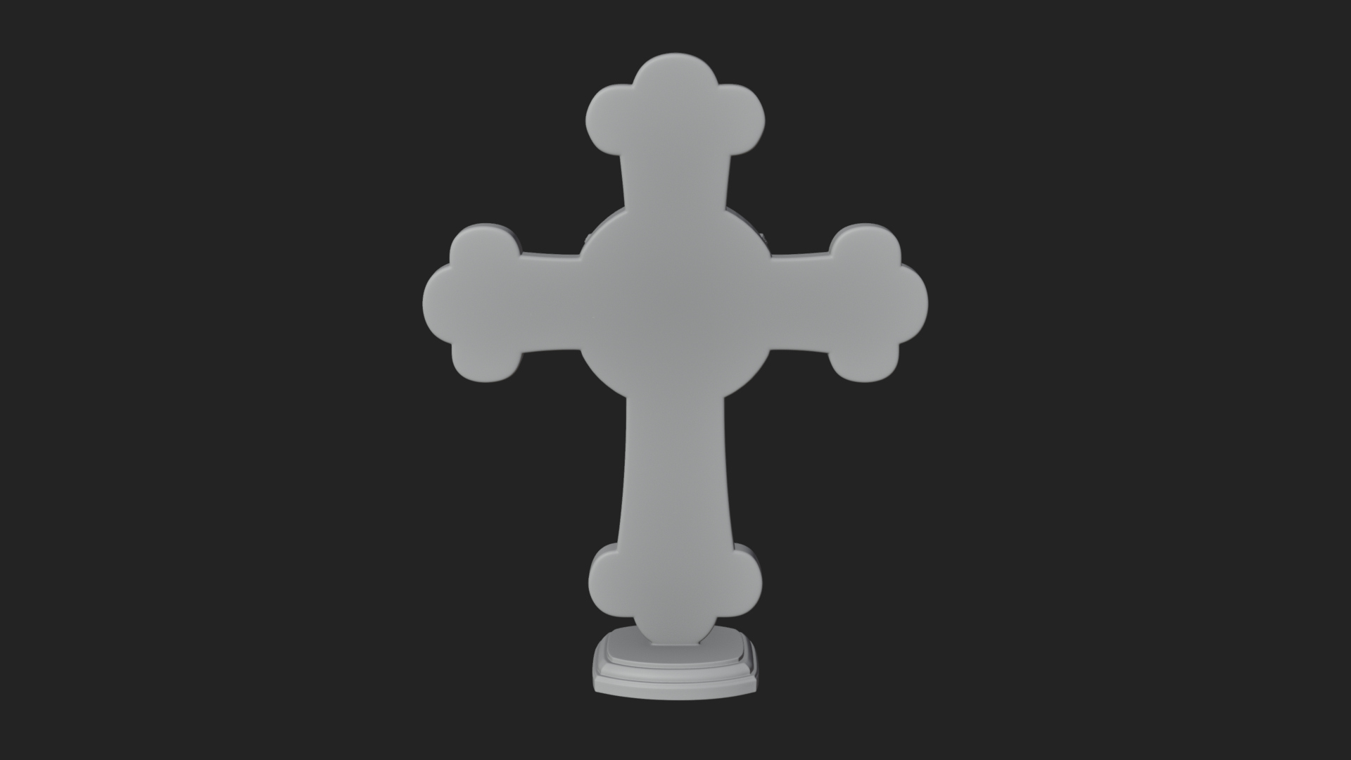Carved Relief Wall Cross Design 385 3D Print Model 3D Model