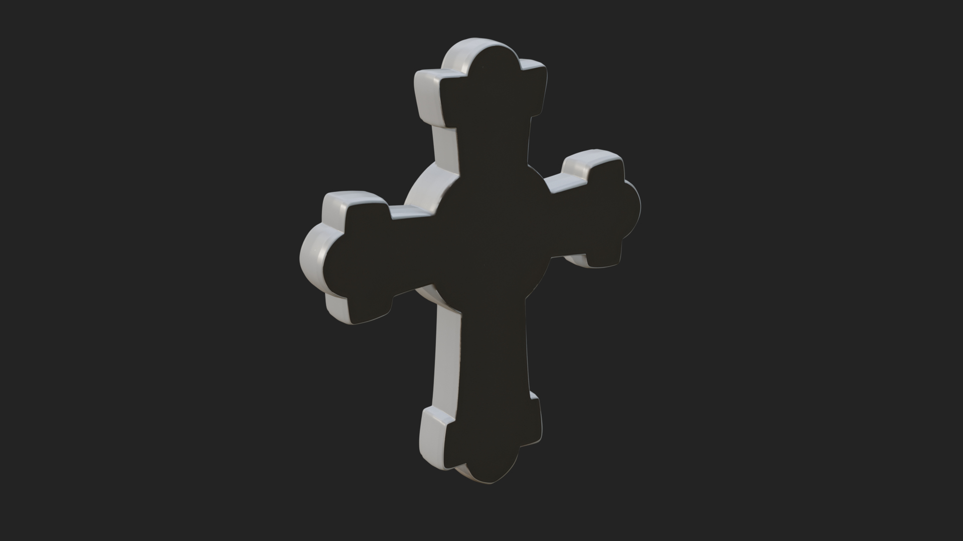 Carved Relief Wall Cross Design 387 3D Print Model 3D Model