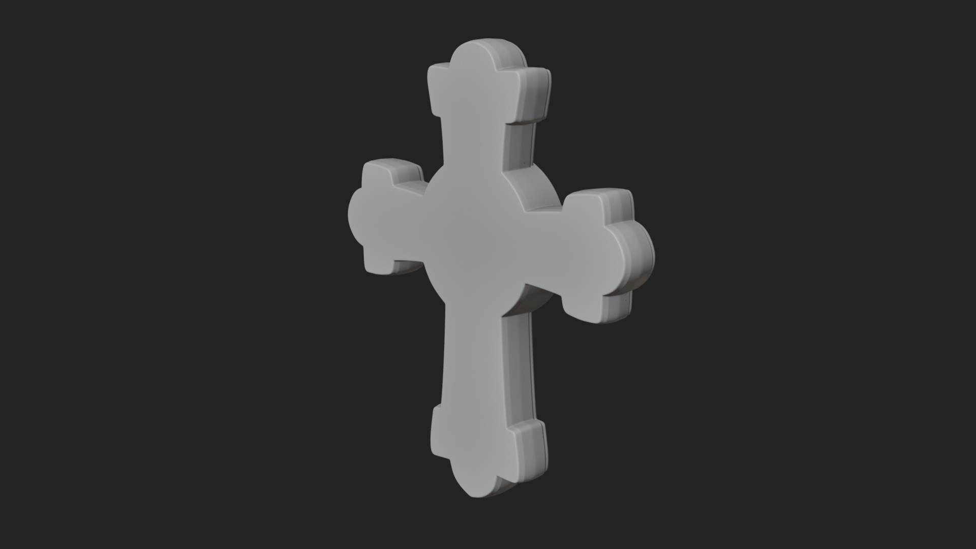 Carved Relief Wall Cross Design 387 3D Print Model 3D Model