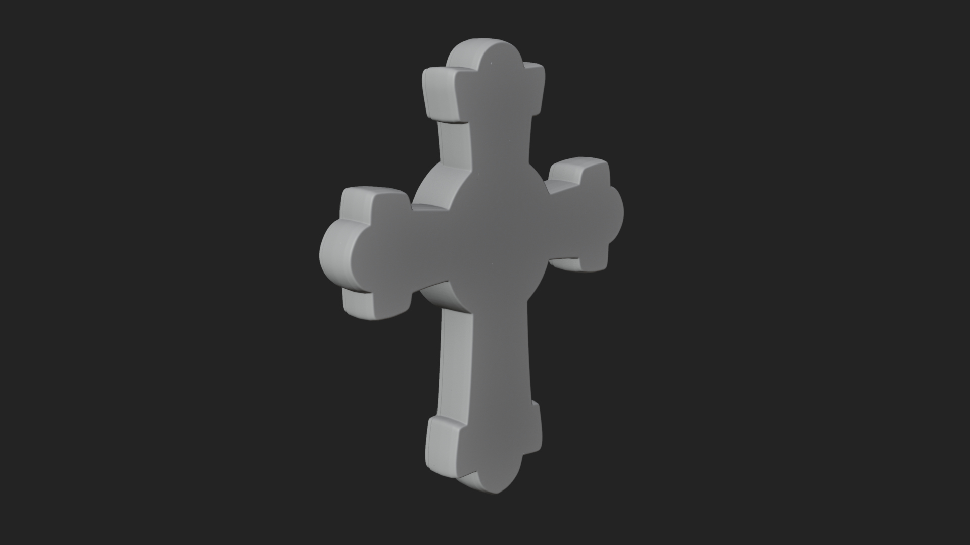 Carved Relief Wall Cross Design 387 3D Print Model 3D Model