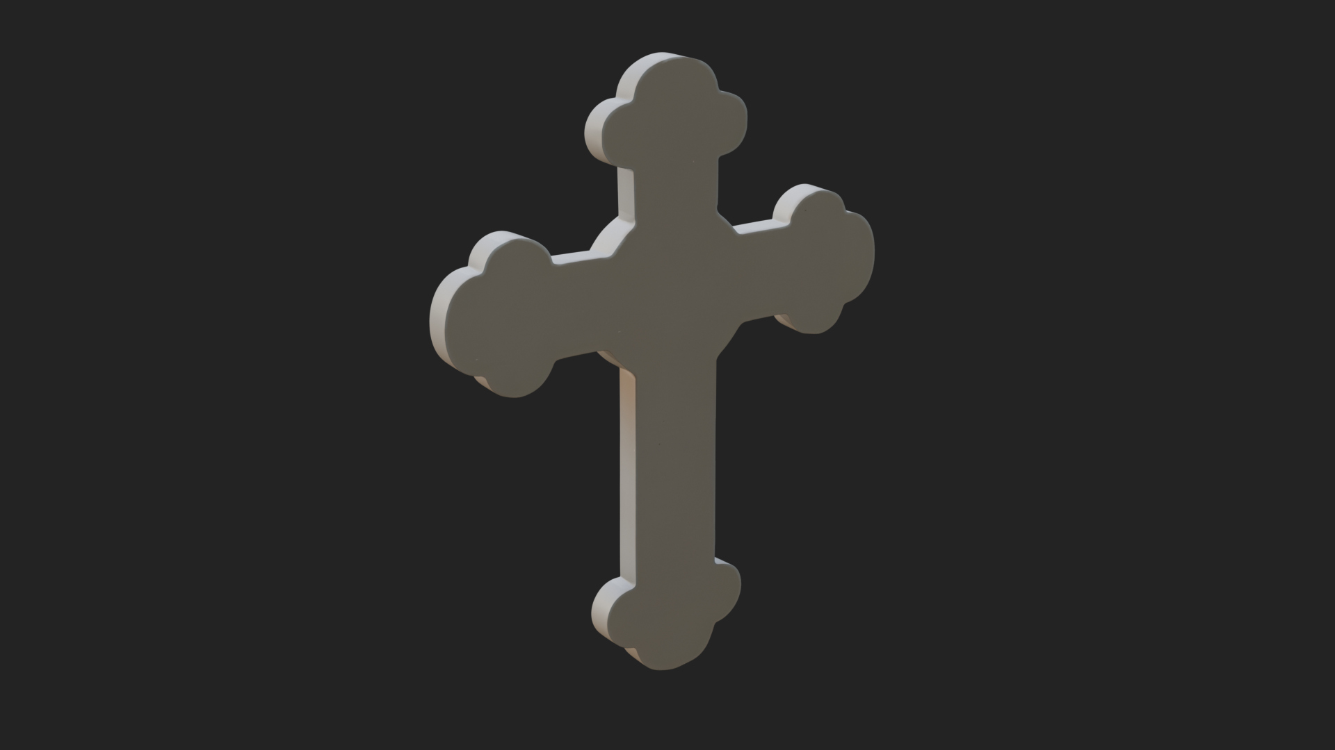 Carved Relief Wall Cross Design 388 3D Print Model 3D Model