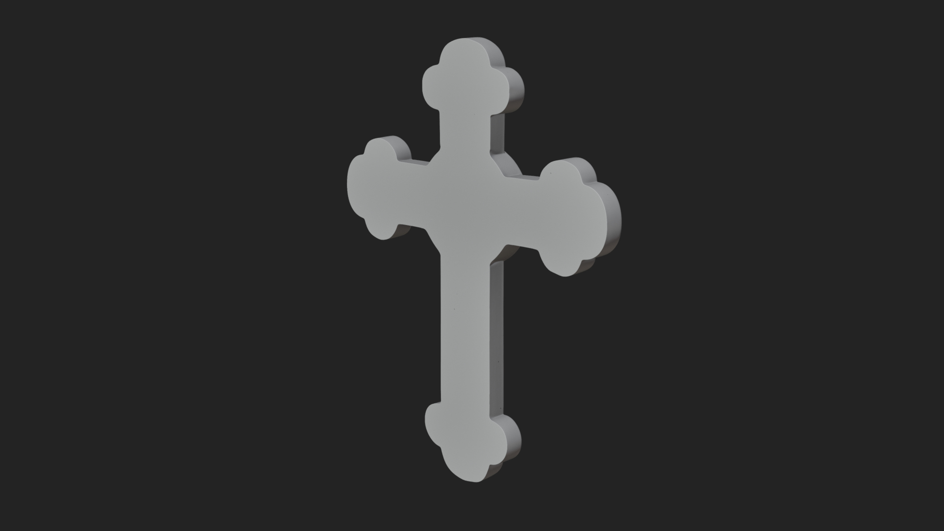 Carved Relief Wall Cross Design 388 3D Print Model 3D Model
