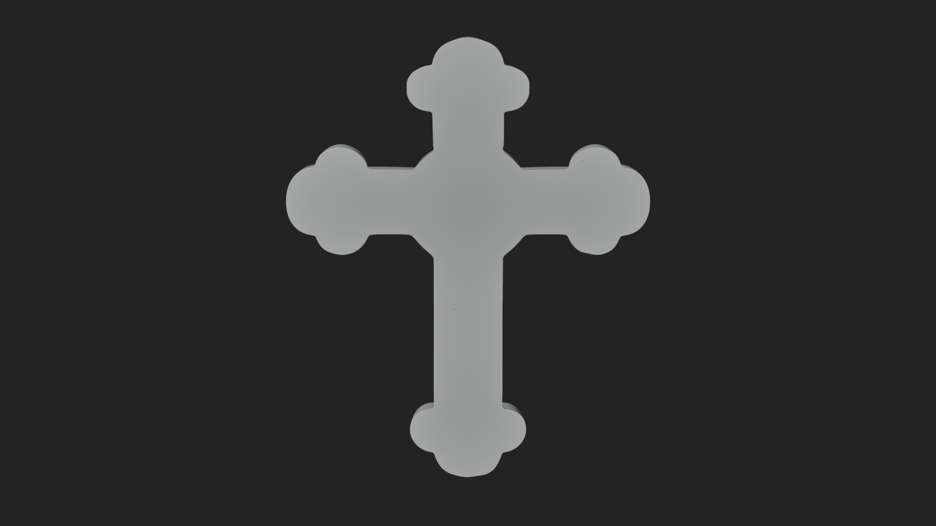 Carved Relief Wall Cross Design 388 3D Print Model 3D Model