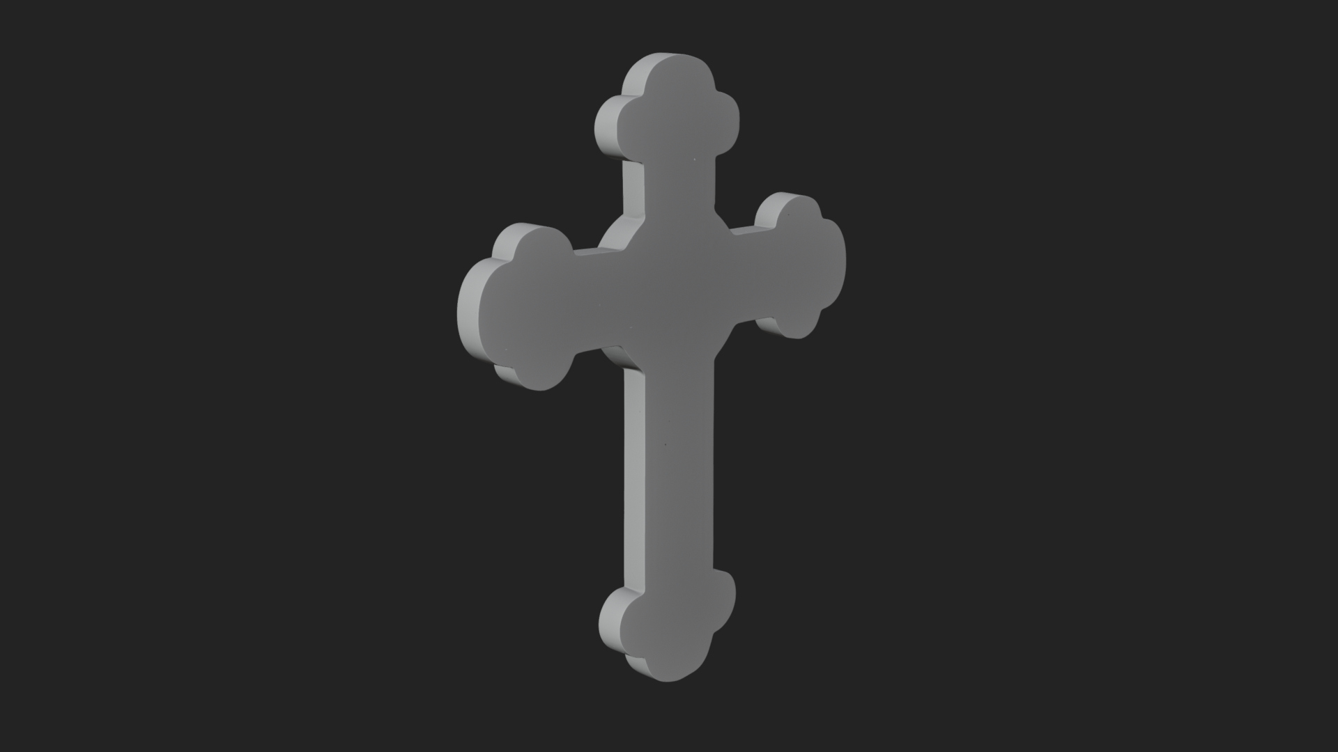 Carved Relief Wall Cross Design 388 3D Print Model 3D Model