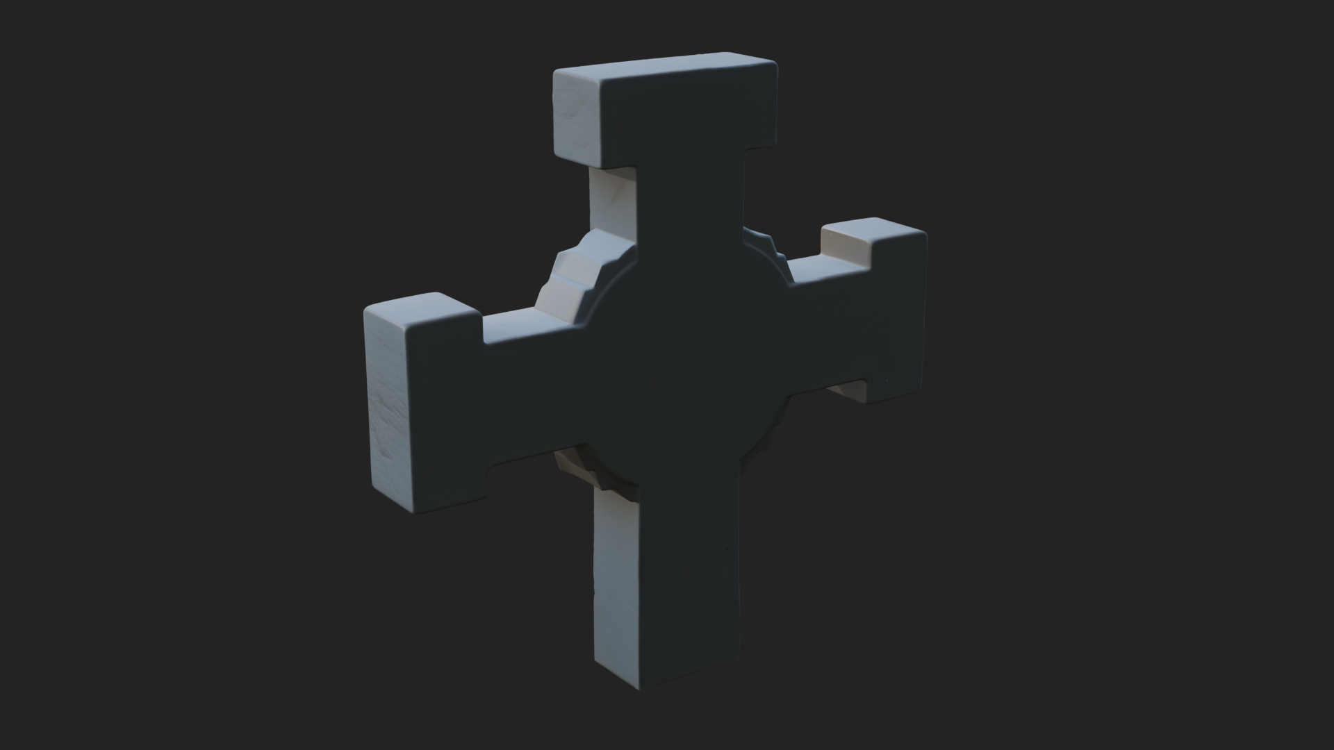 Carved Relief Wall Cross Design 389 3D Print Model 3D Model
