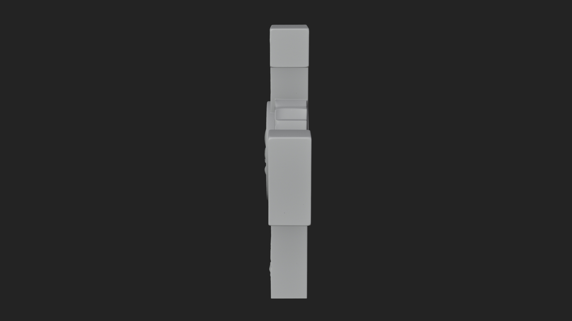 Carved Relief Wall Cross Design 389 3D Print Model 3D Model