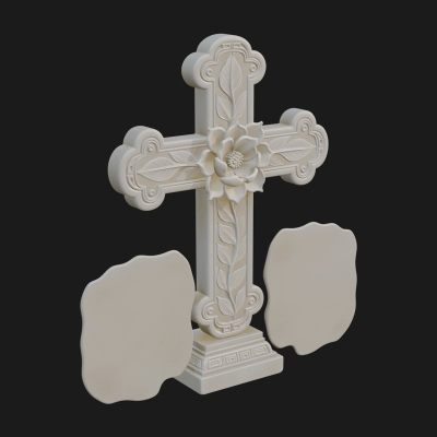 Carved Relief Wall Cross Design 39 3D Print Model