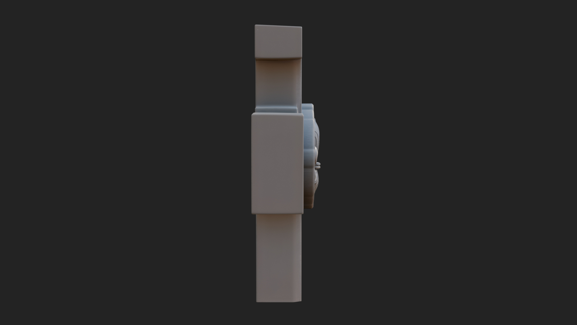 Carved Relief Wall Cross Design 390 3D Print Model 3D Model