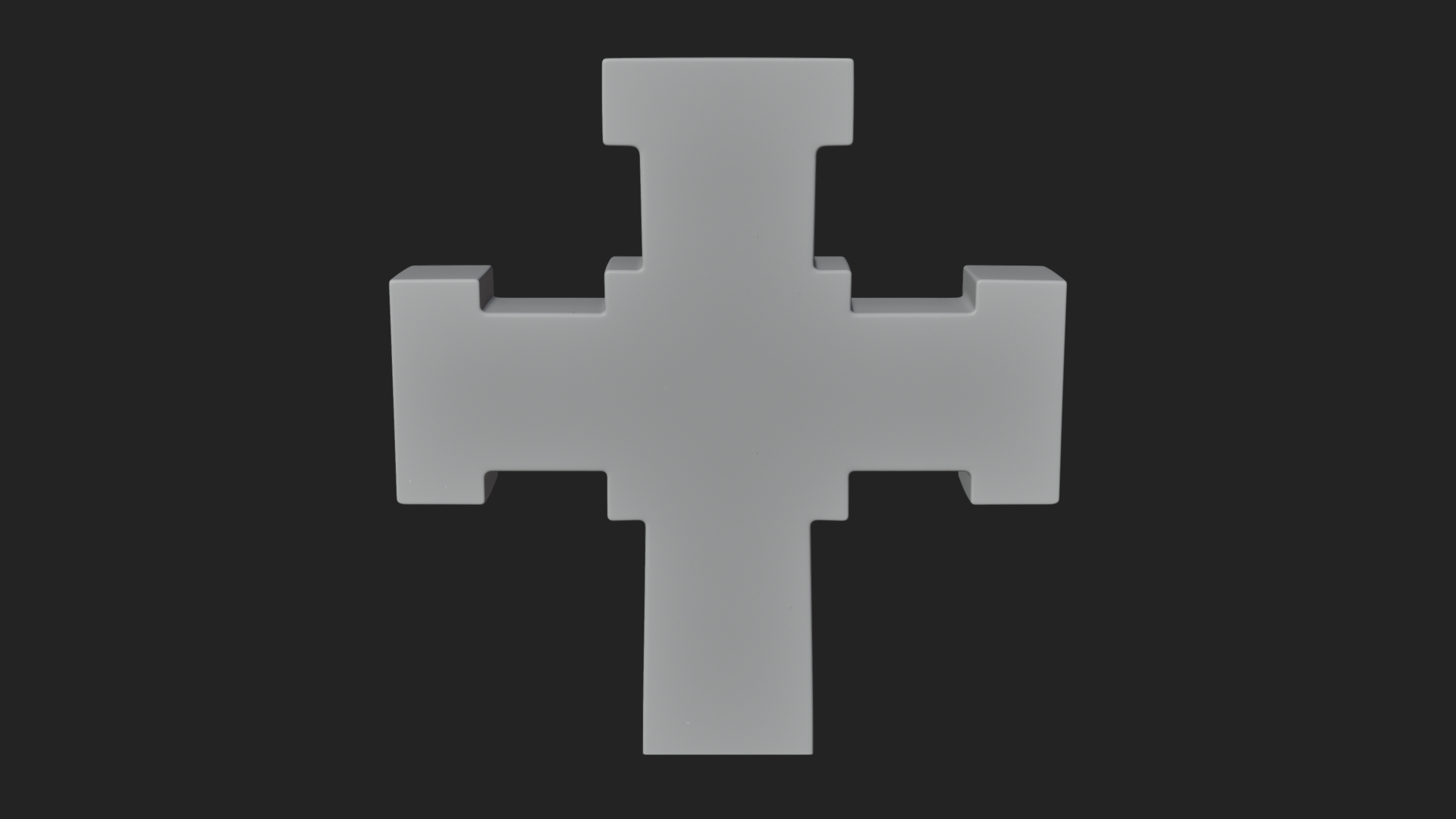 Carved Relief Wall Cross Design 390 3D Print Model 3D Model