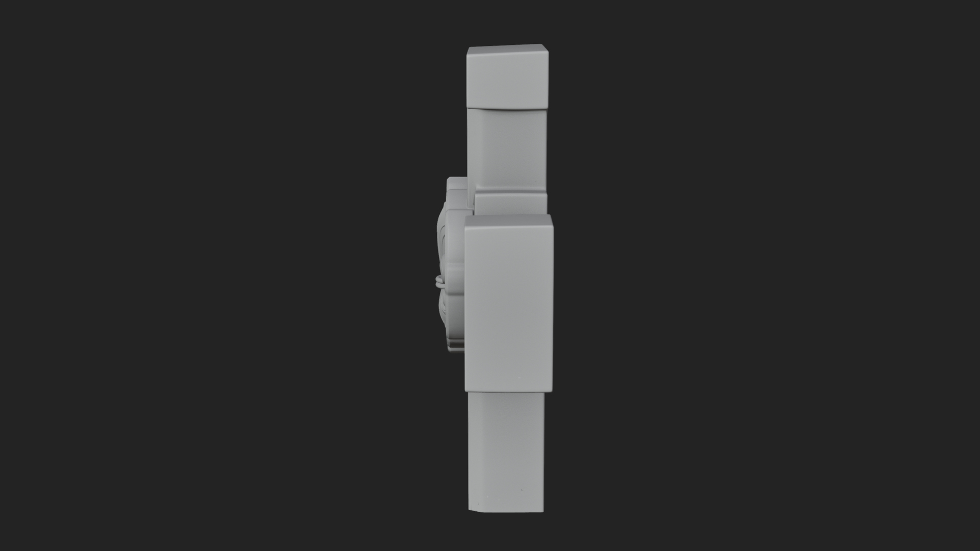 Carved Relief Wall Cross Design 390 3D Print Model 3D Model
