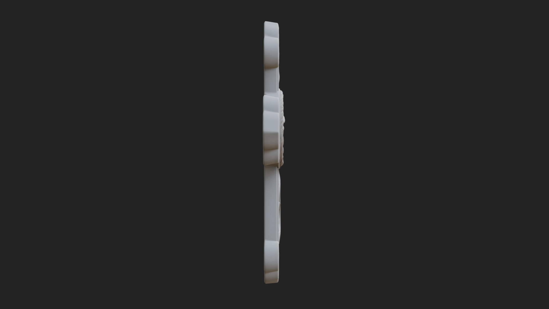 Carved Relief Wall Cross Design 391 3D Print Model 3D Model