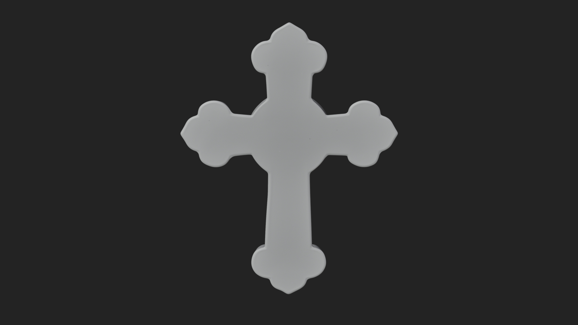 Carved Relief Wall Cross Design 391 3D Print Model 3D Model