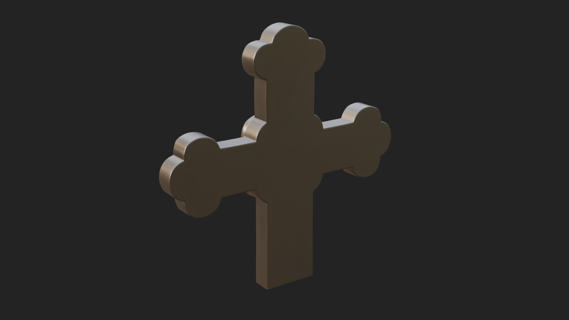 Carved Relief Wall Cross Design 393 3D Print Model 3D Model
