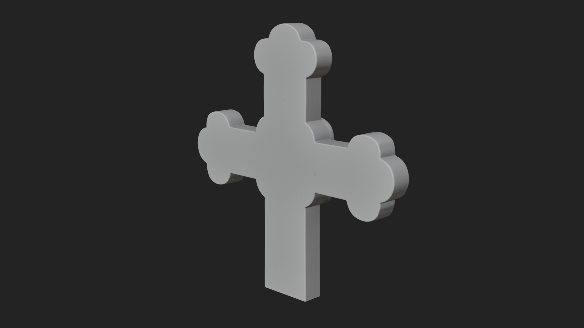 Carved Relief Wall Cross Design 393 3D Print Model 3D Model