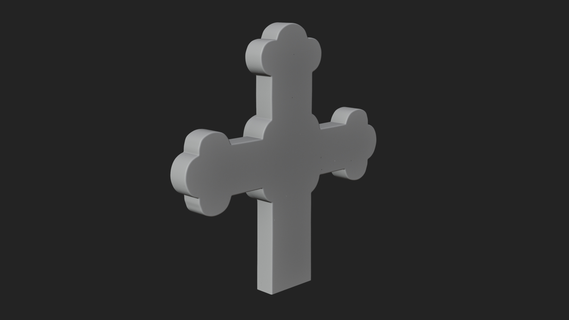 Carved Relief Wall Cross Design 393 3D Print Model 3D Model