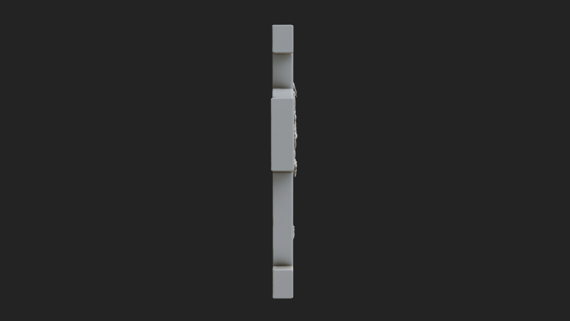 Carved Relief Wall Cross Design 395 3D Print Model 3D Model