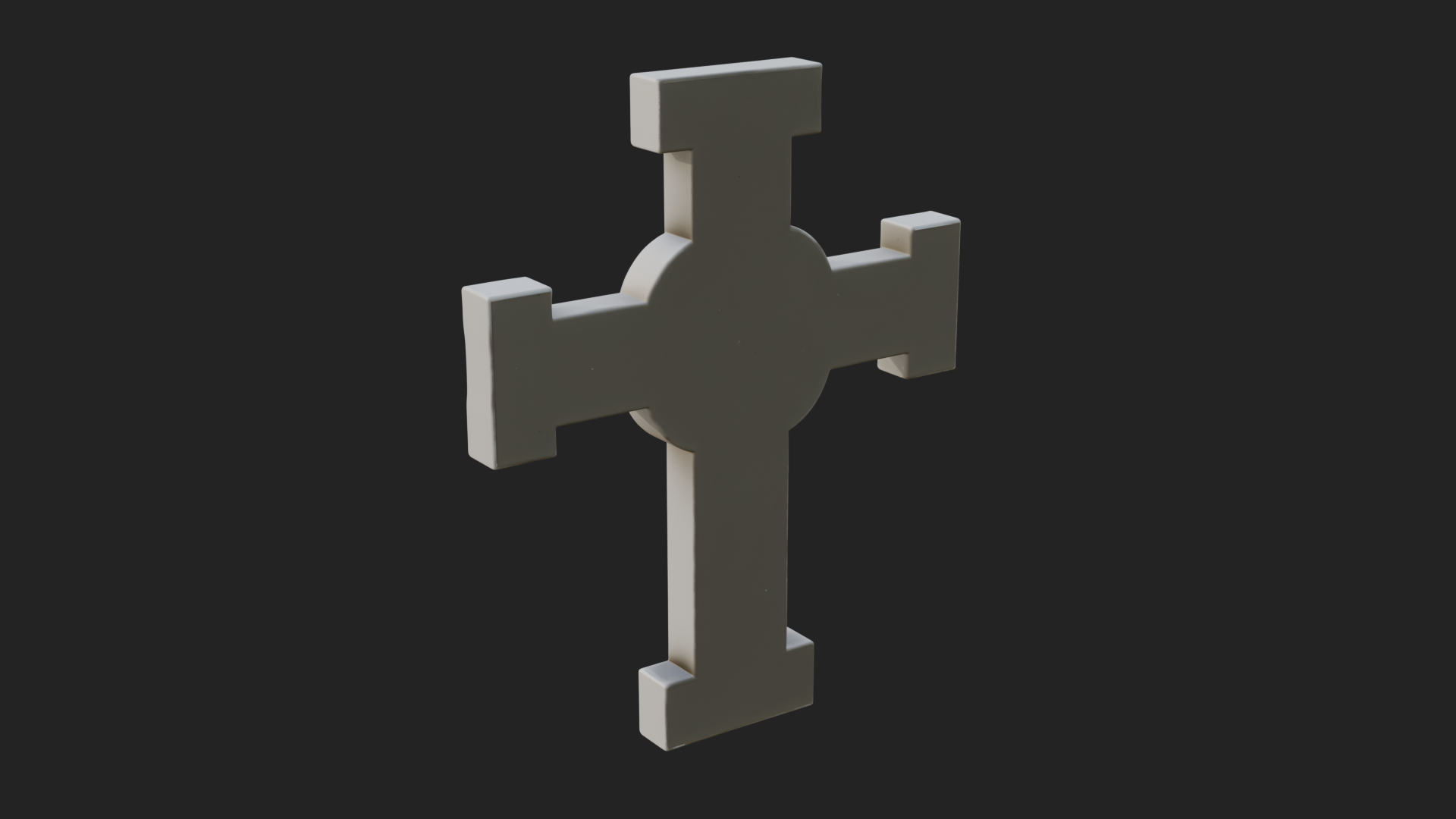 Carved Relief Wall Cross Design 395 3D Print Model 3D Model