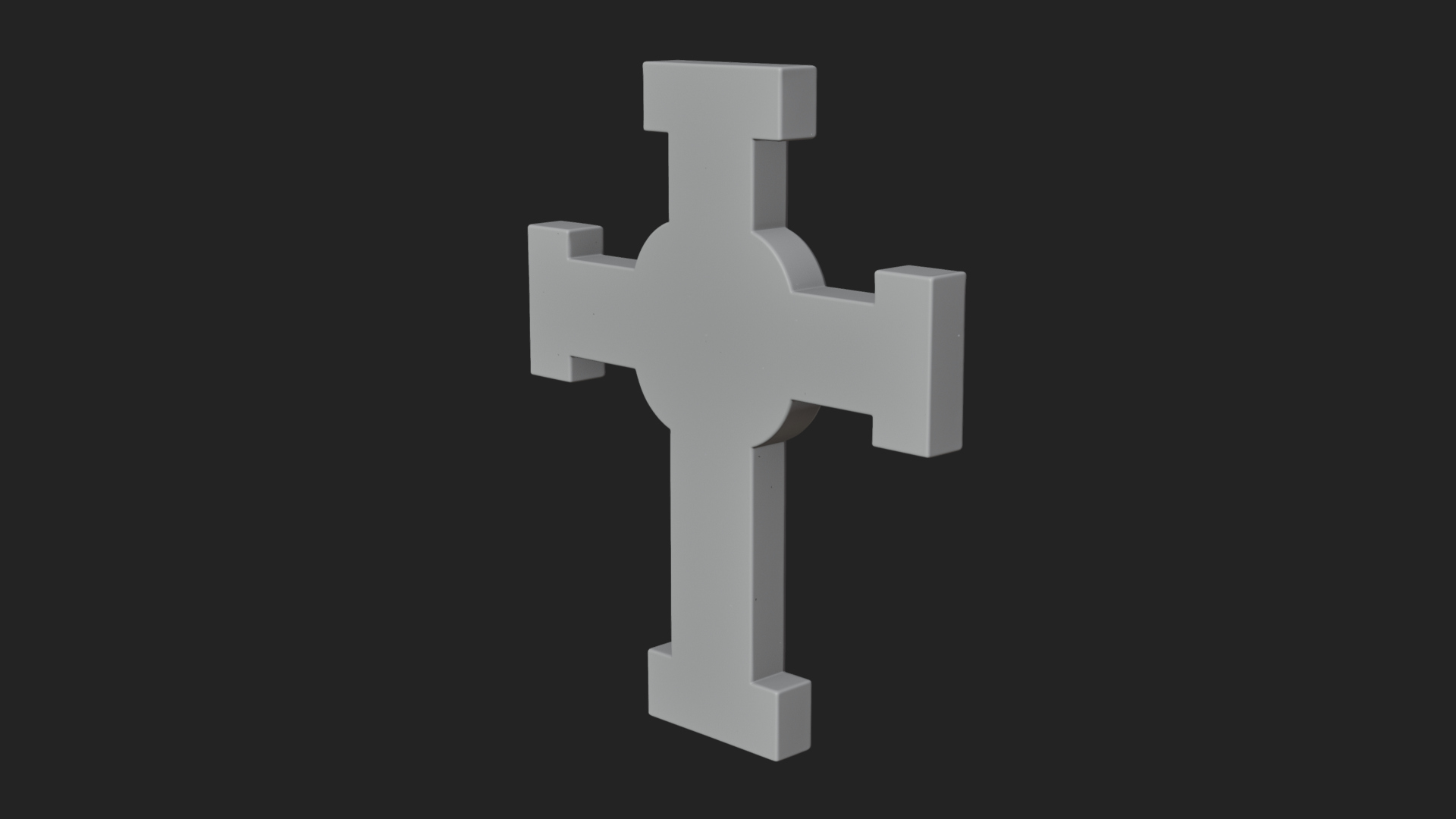 Carved Relief Wall Cross Design 395 3D Print Model 3D Model