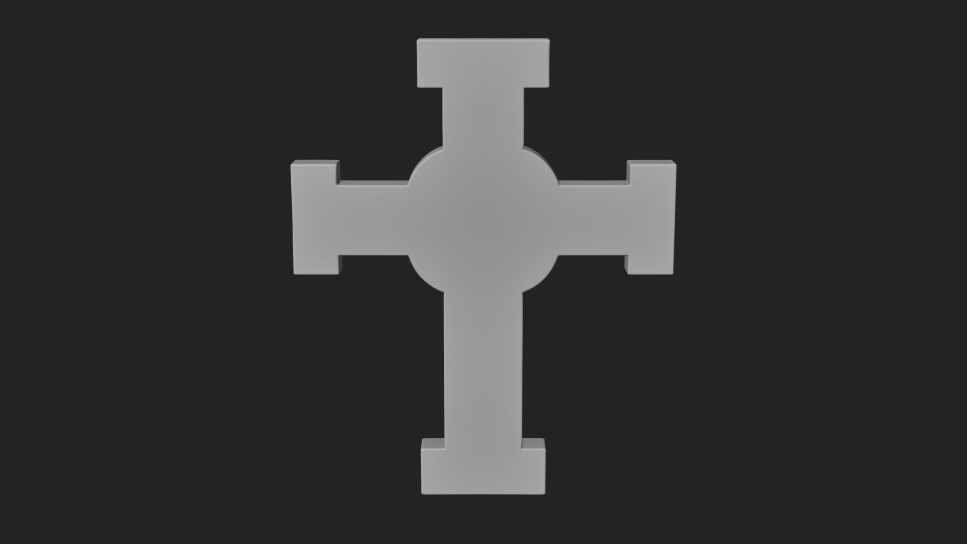 Carved Relief Wall Cross Design 395 3D Print Model 3D Model