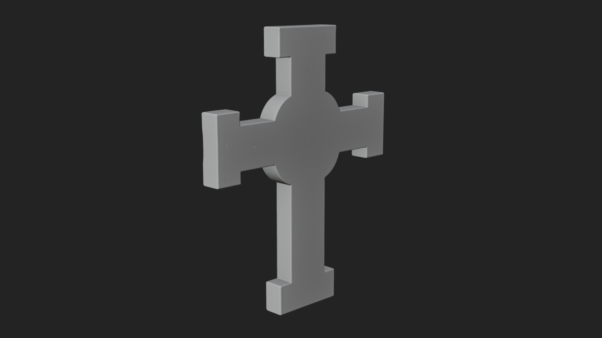 Carved Relief Wall Cross Design 395 3D Print Model 3D Model