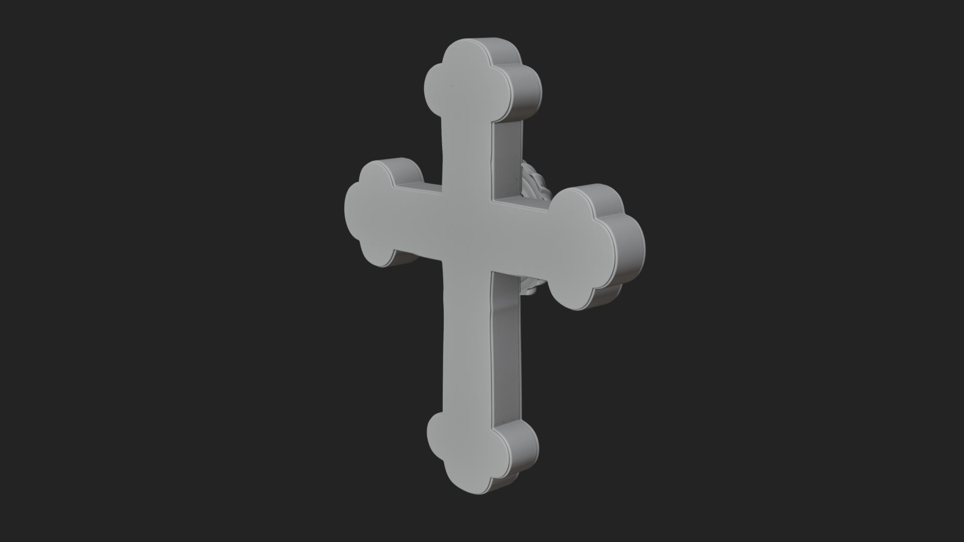 Carved Relief Wall Cross Design 397 3D Print Model 3D Model