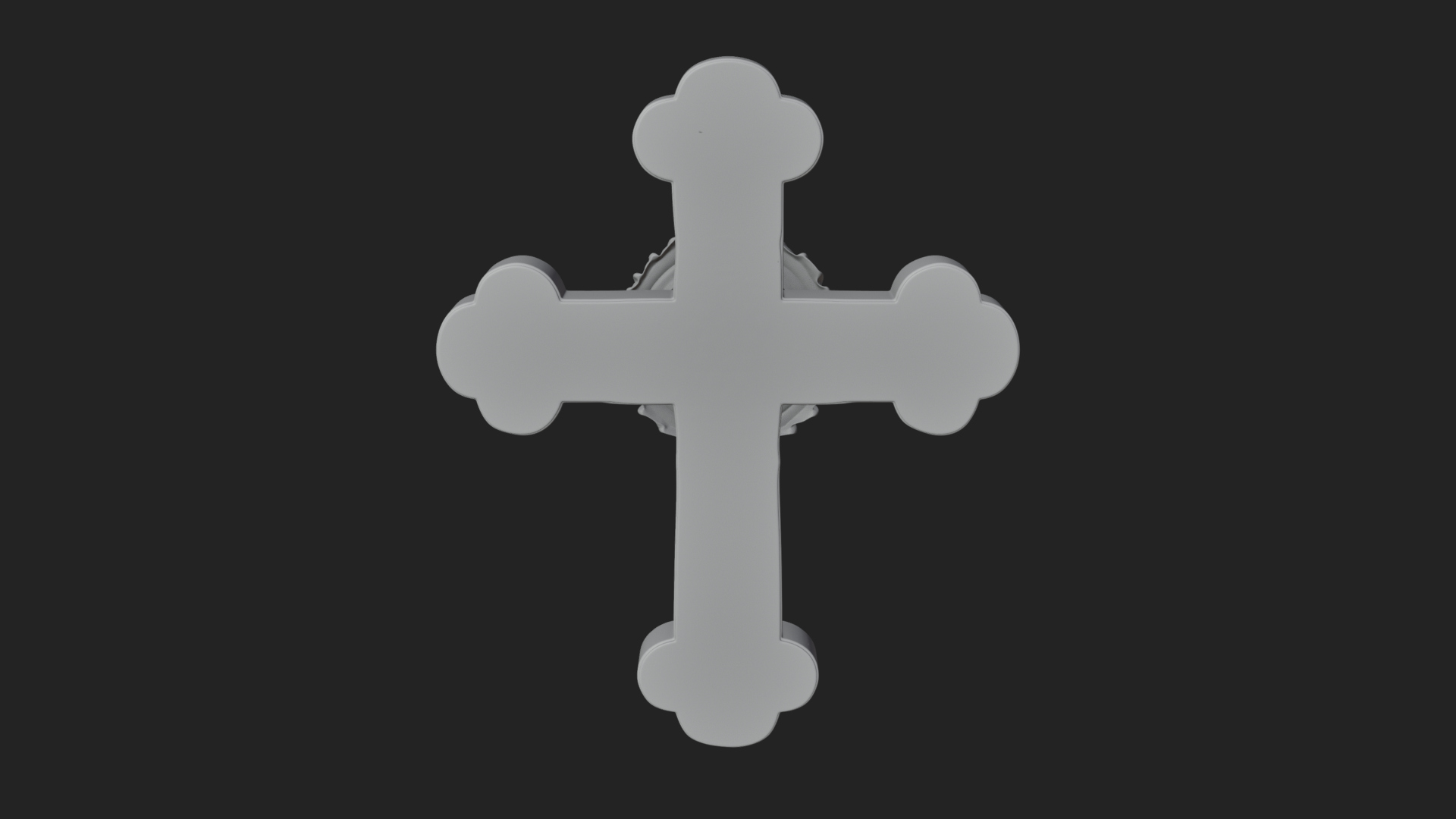 Carved Relief Wall Cross Design 397 3D Print Model 3D Model