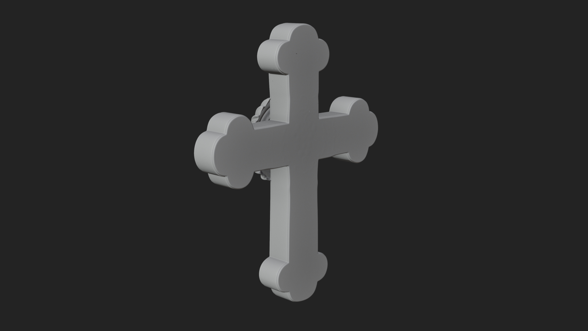 Carved Relief Wall Cross Design 397 3D Print Model 3D Model
