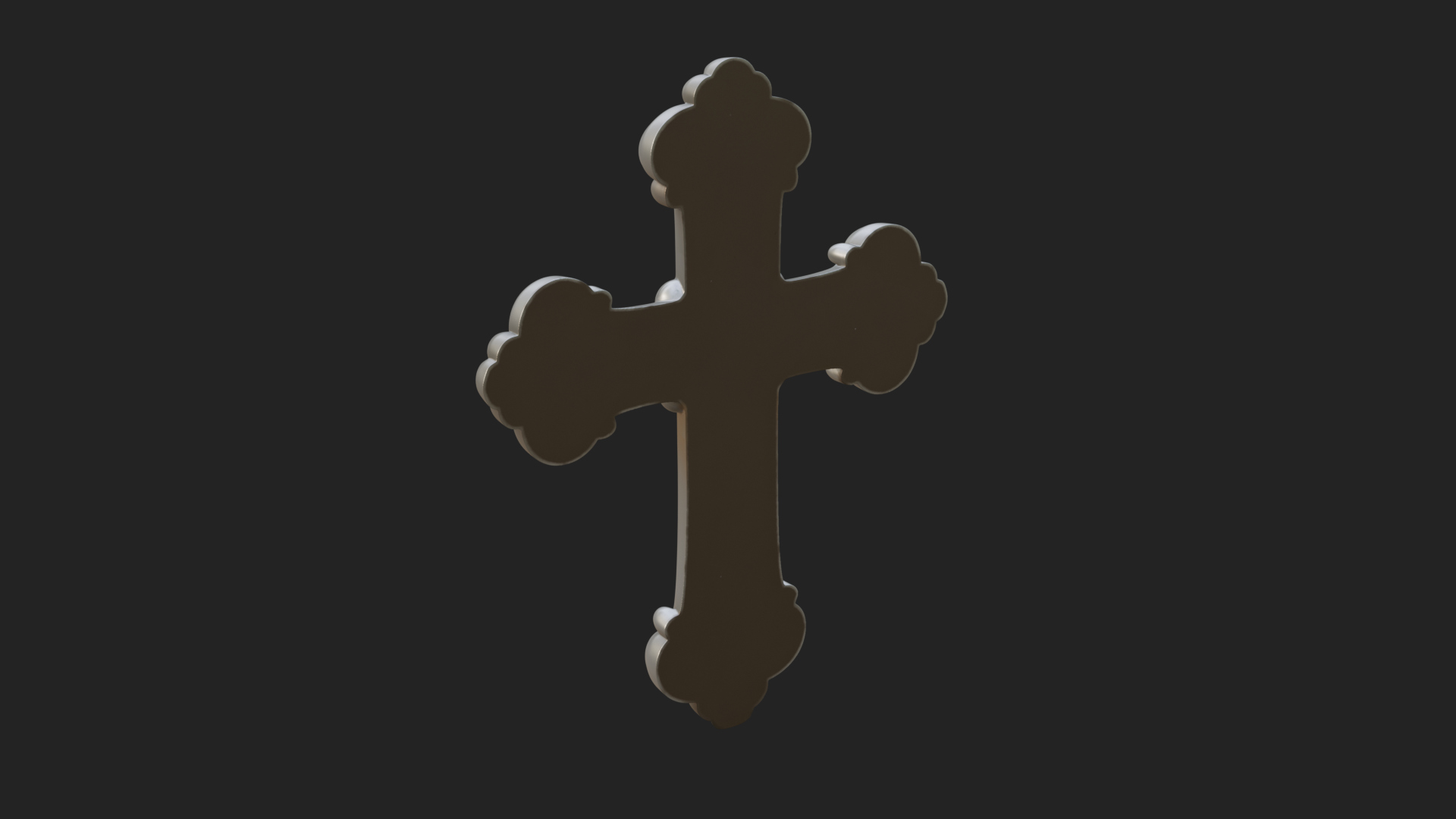 Carved Relief Wall Cross Design 4 3D Print Model 3D Model