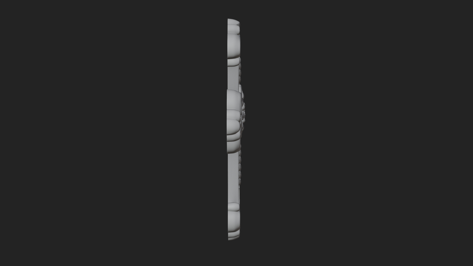 Carved Relief Wall Cross Design 4 3D Print Model 3D Model
