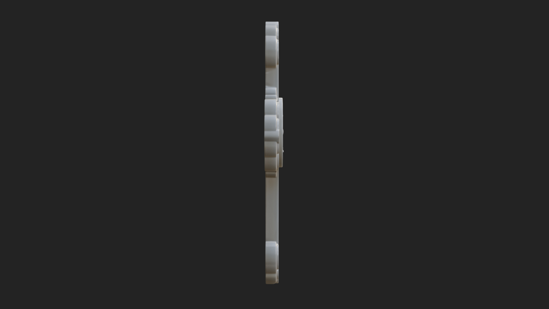 Carved Relief Wall Cross Design 40 3D Print Model 3D Model