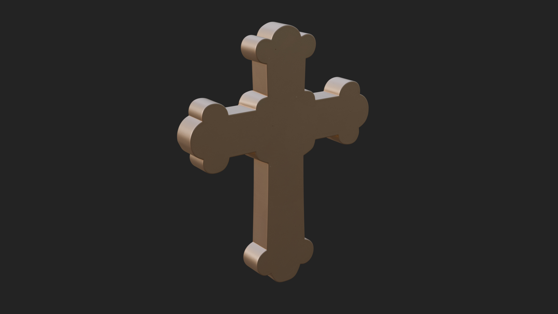 Carved Relief Wall Cross Design 400 3D Print Model 3D Model