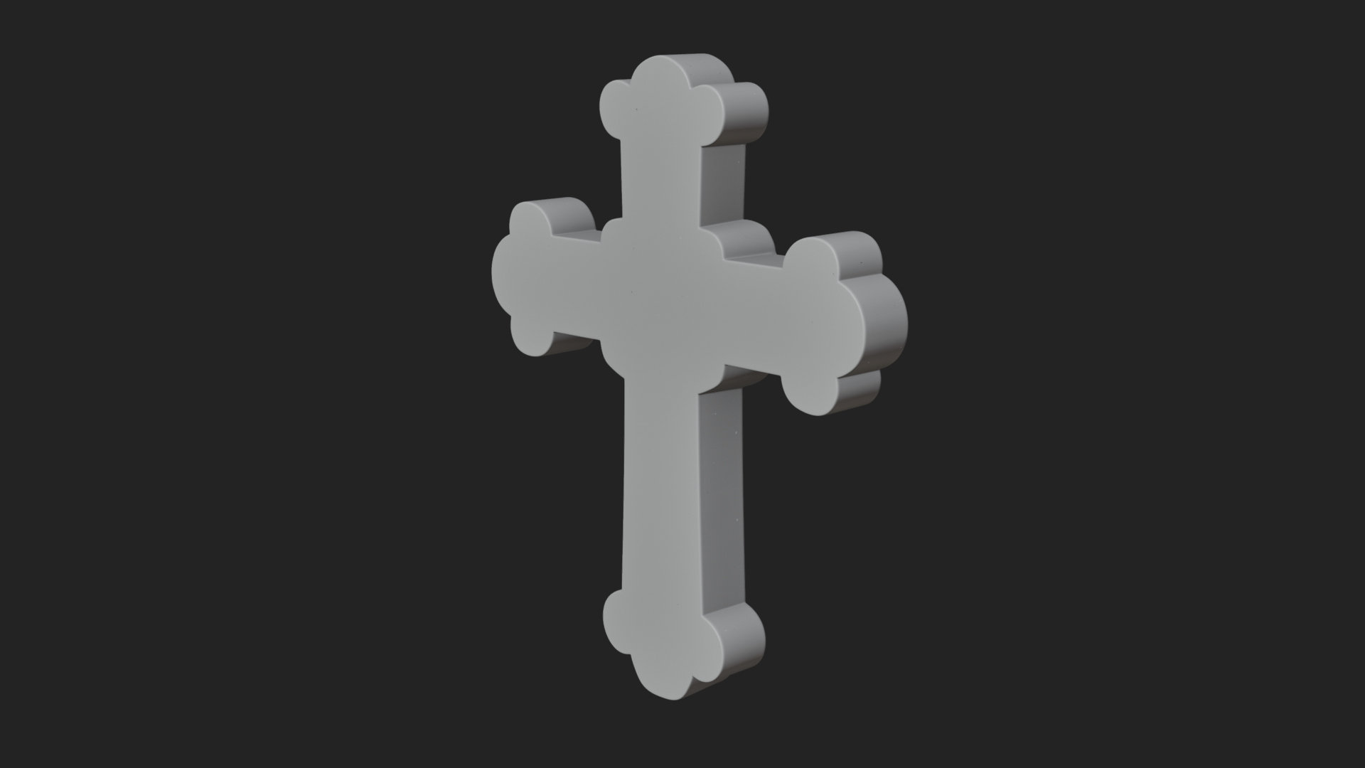 Carved Relief Wall Cross Design 400 3D Print Model 3D Model