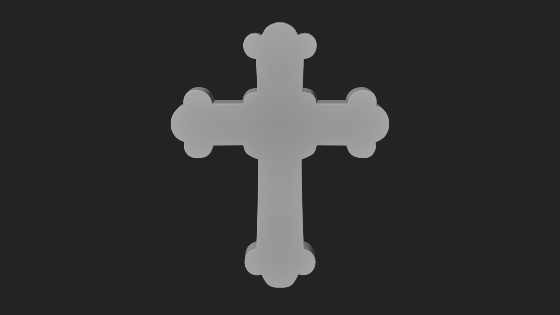 Carved Relief Wall Cross Design 400 3D Print Model 3D Model