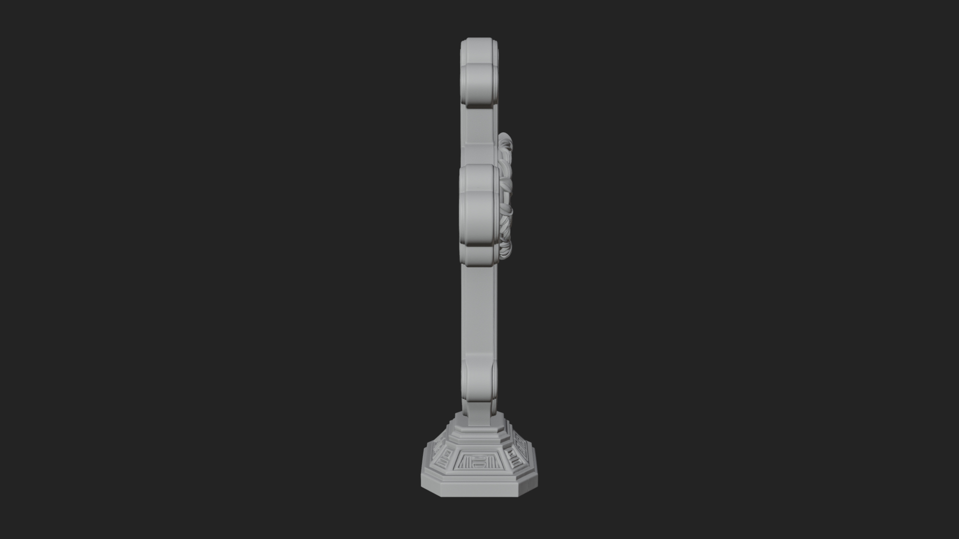 Carved Relief Wall Cross Design 401 3D Print Model 3D Model
