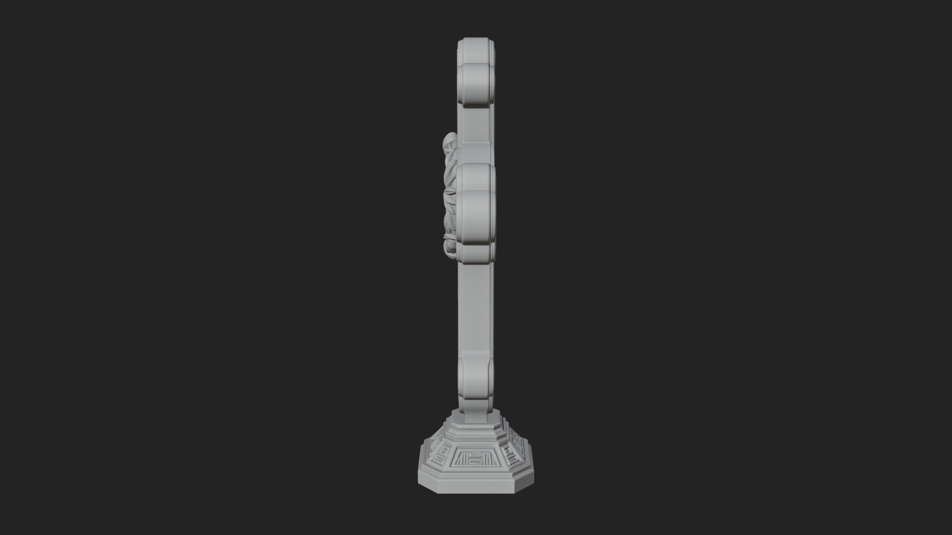 Carved Relief Wall Cross Design 401 3D Print Model 3D Model