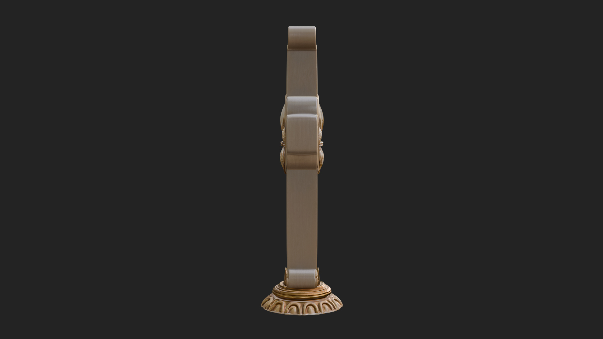 Carved Relief Wall Cross Design 403 3D Print Model 3D Model
