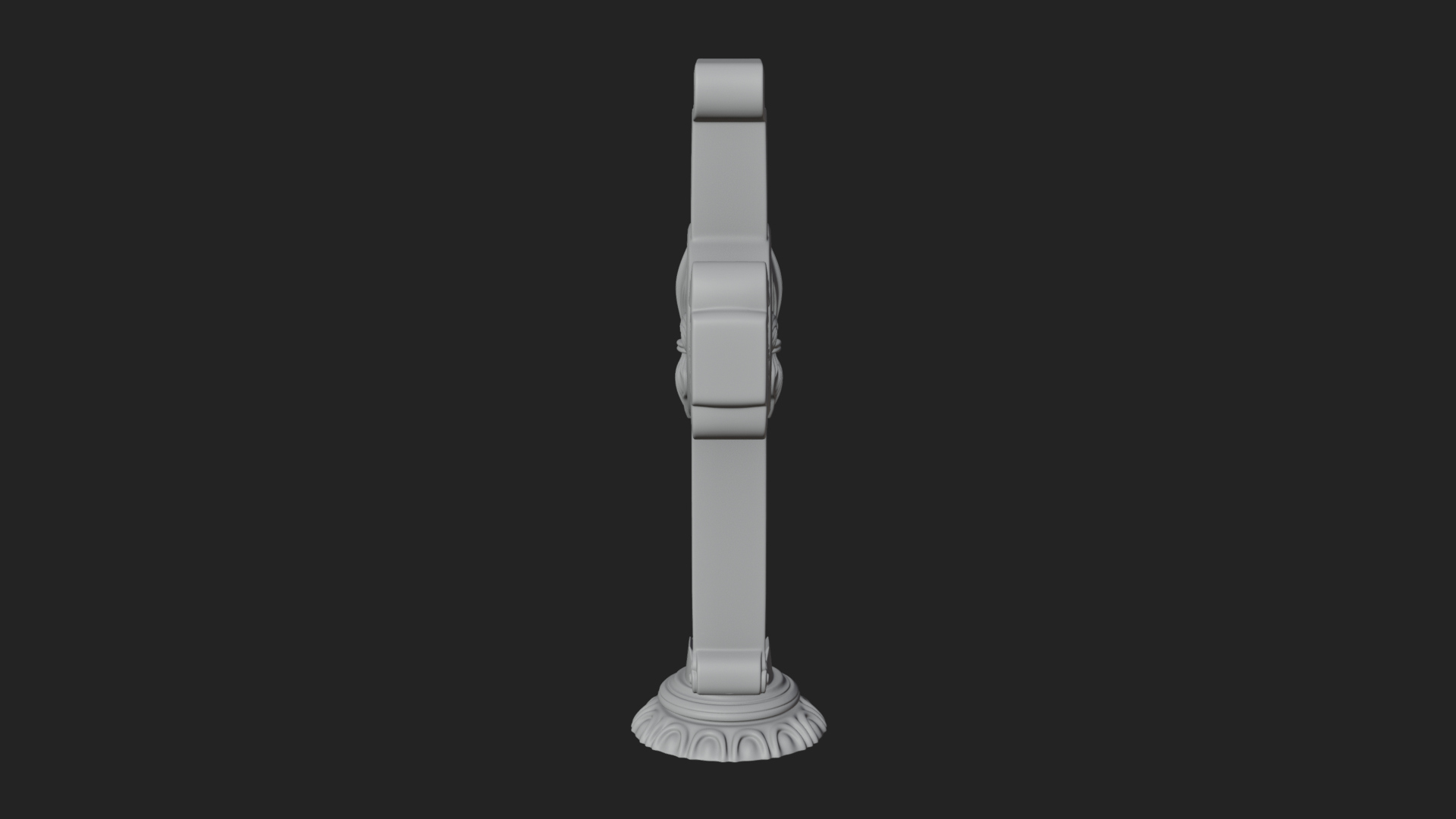 Carved Relief Wall Cross Design 403 3D Print Model 3D Model