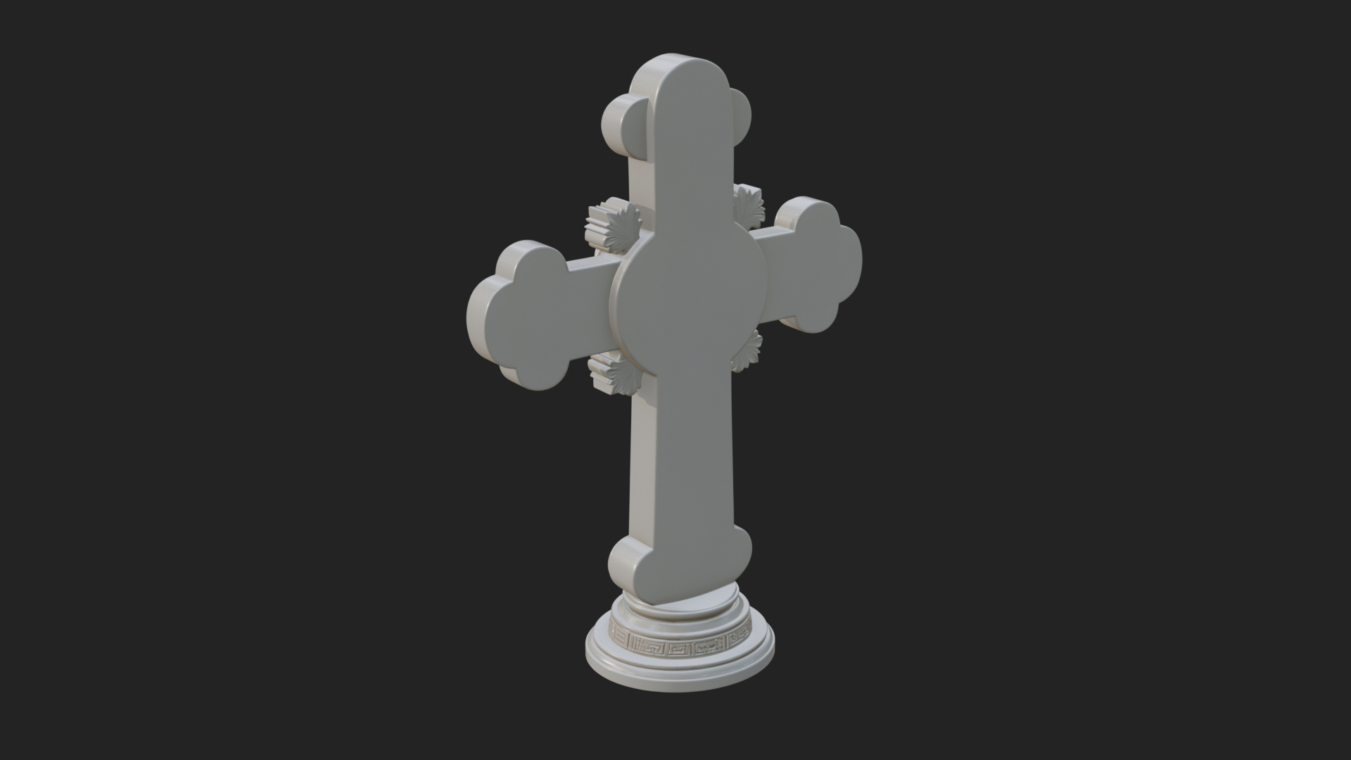 Carved Relief Wall Cross Design 404 3D Print Model 3D Model