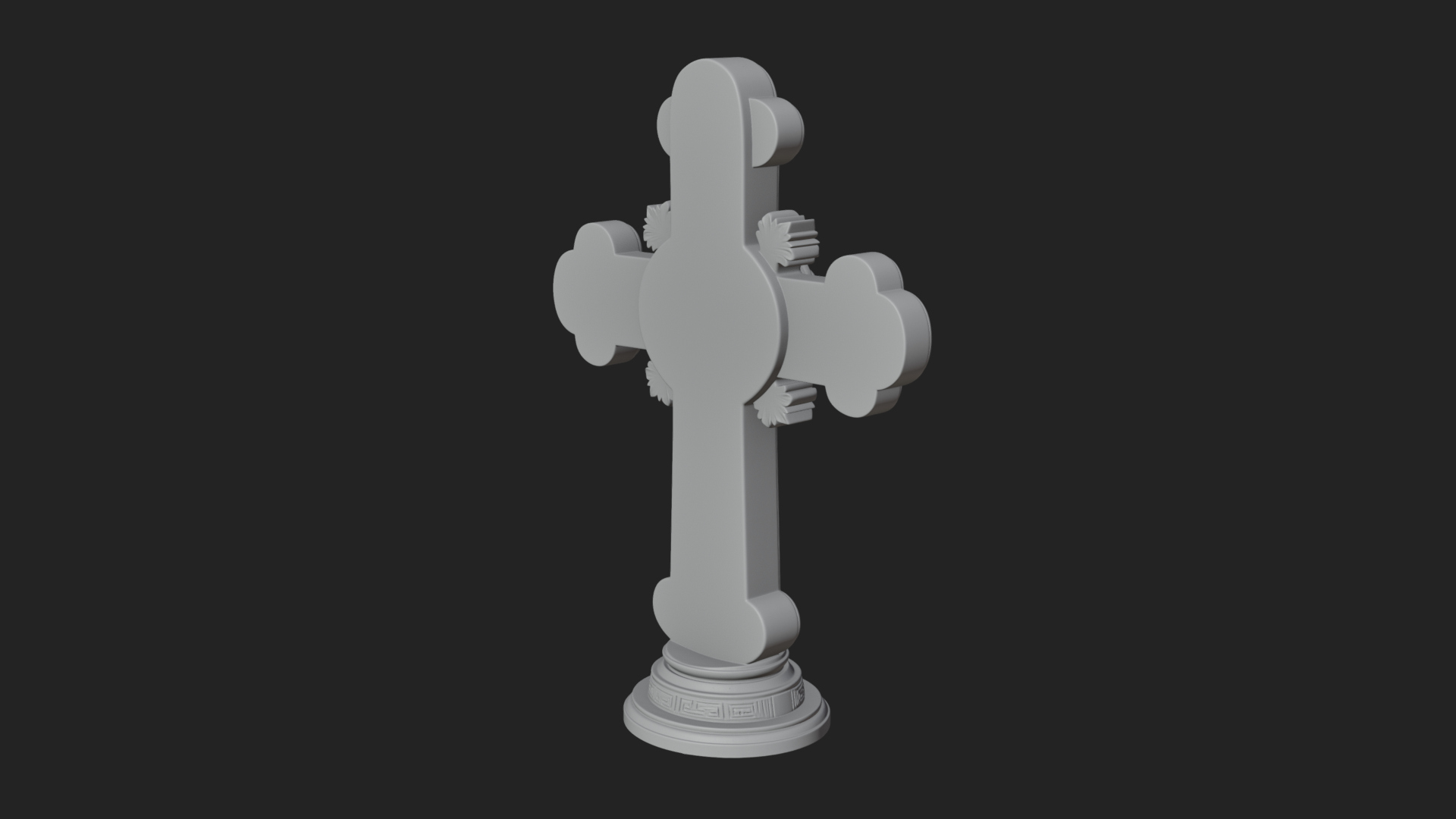 Carved Relief Wall Cross Design 404 3D Print Model 3D Model