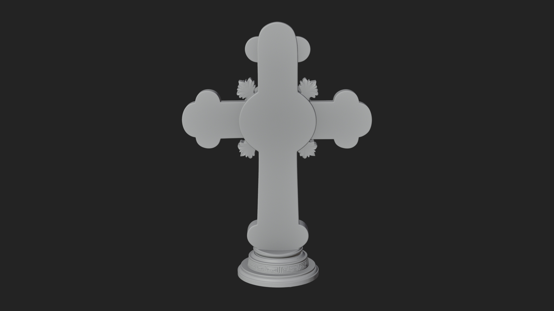 Carved Relief Wall Cross Design 404 3D Print Model 3D Model