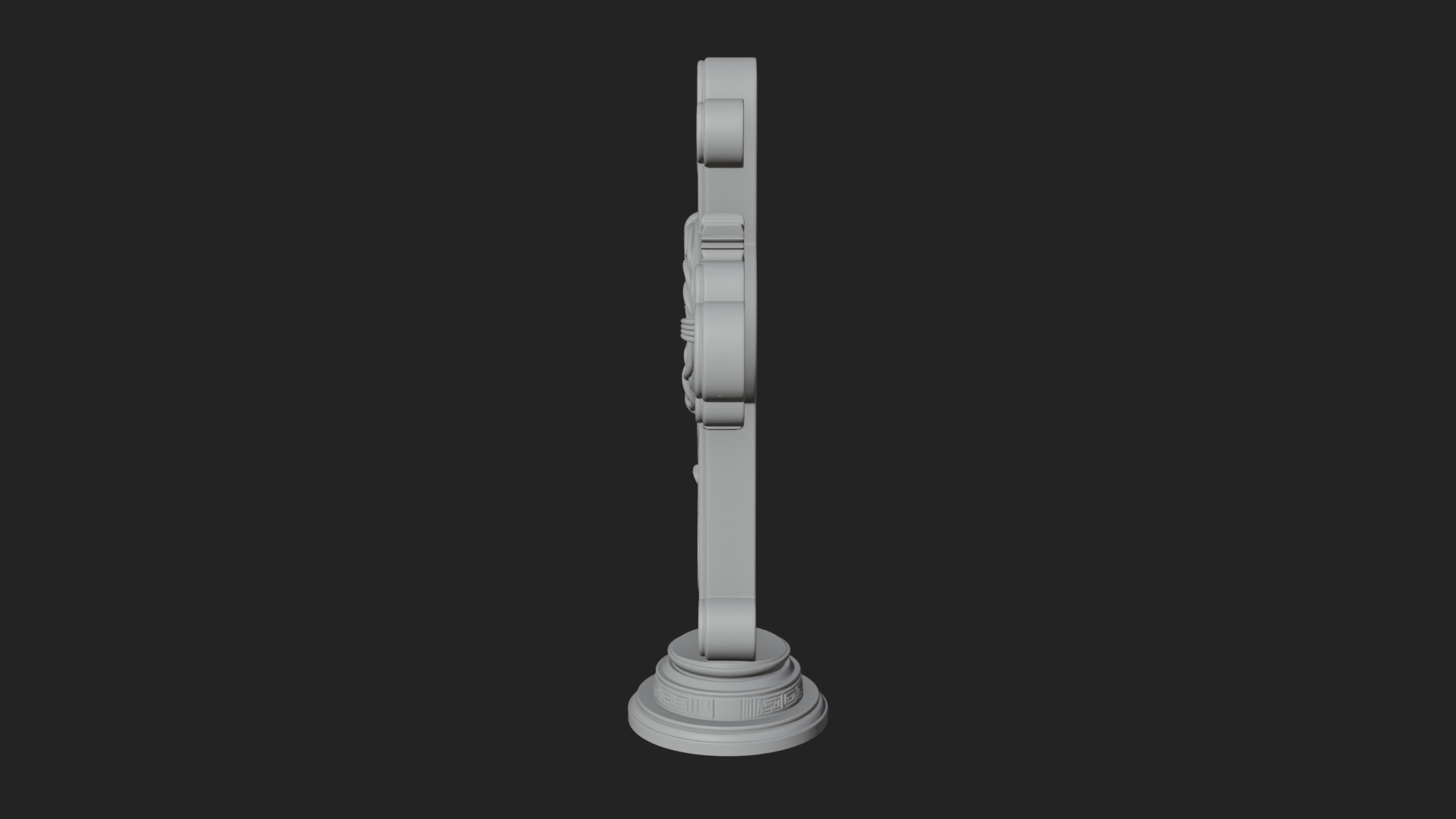 Carved Relief Wall Cross Design 404 3D Print Model 3D Model