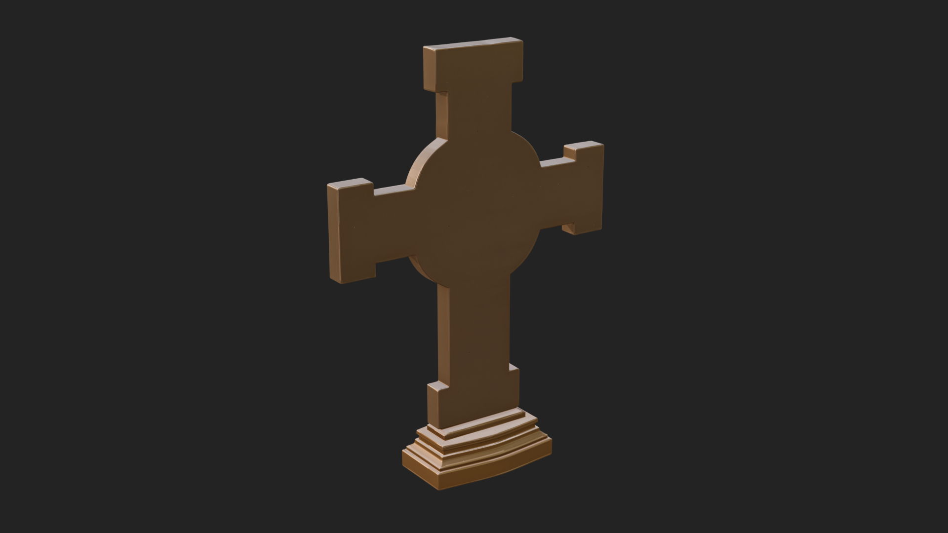 Carved Relief Wall Cross Design 405 3D Print Model 3D Model